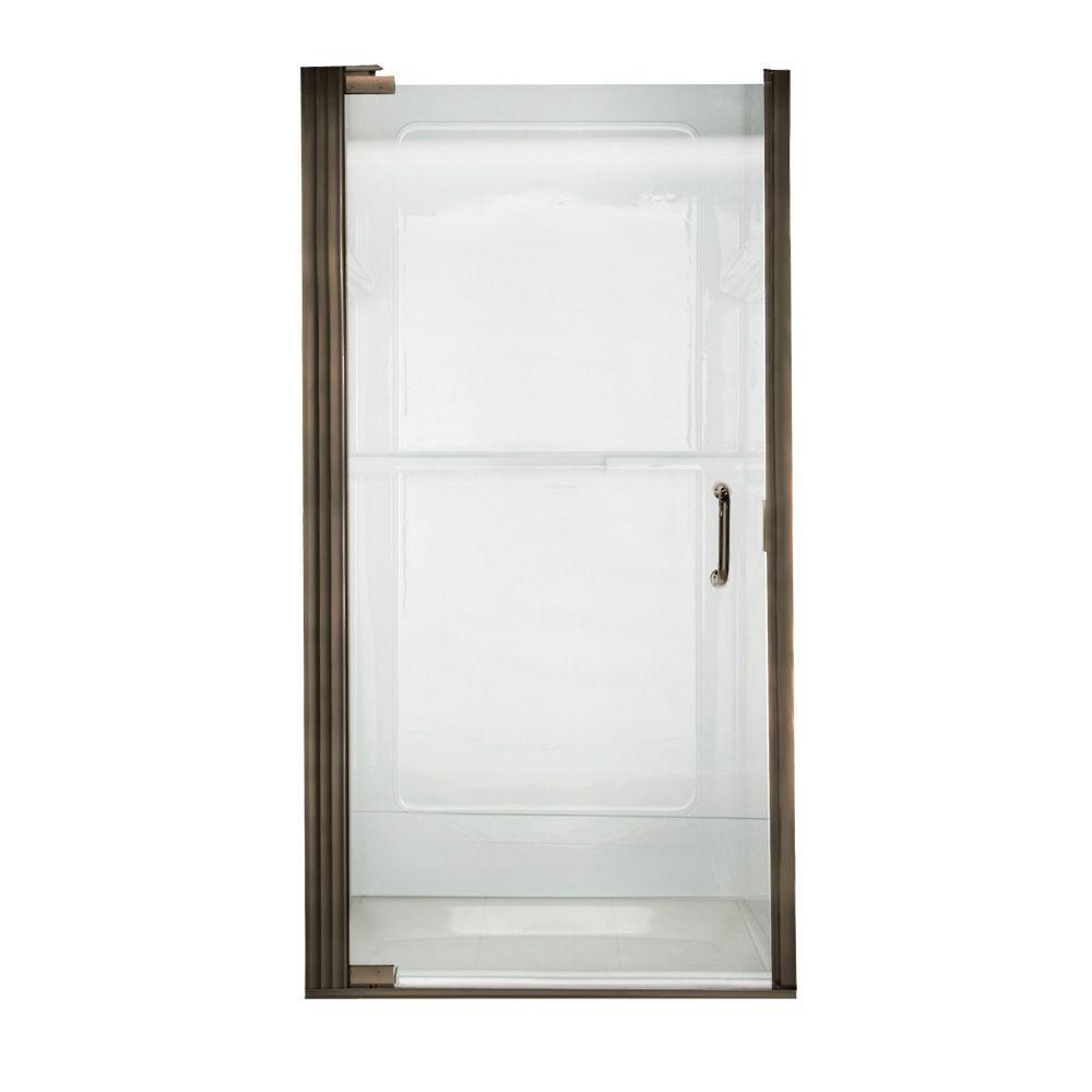 American Standard Euro 35 1 8 In X 65 9 16 Semi Framed Shower American Standard Euro 35 1 8 In X 65 9 16 Semi Framed Shower Door Oil Rubbed Bronze With Clear Glass Am0304d400 224 The Home Depot