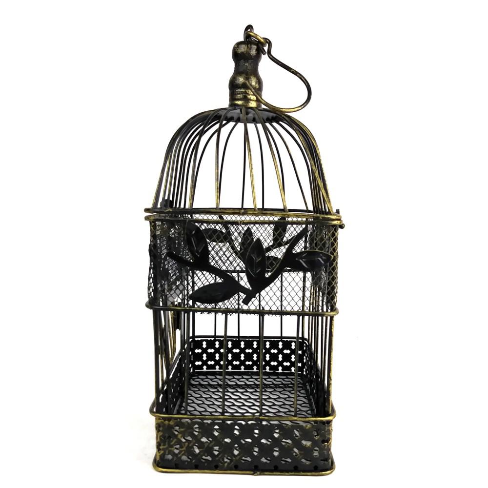 13 In Small Bronze Steel Decorative Bird Cage Gi1117sbn The