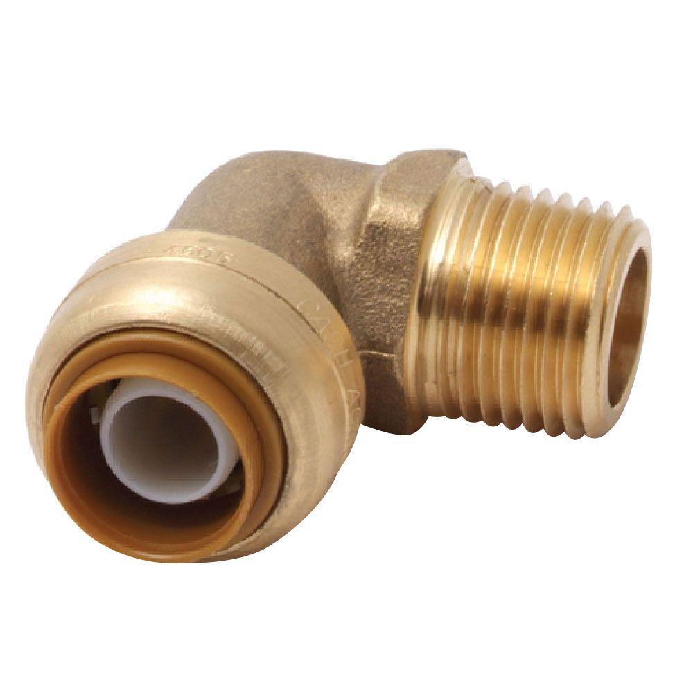 Lead-Free Bronze Pack of 10 1//2 PEX Press x 1//2 Male Threaded Elbow
