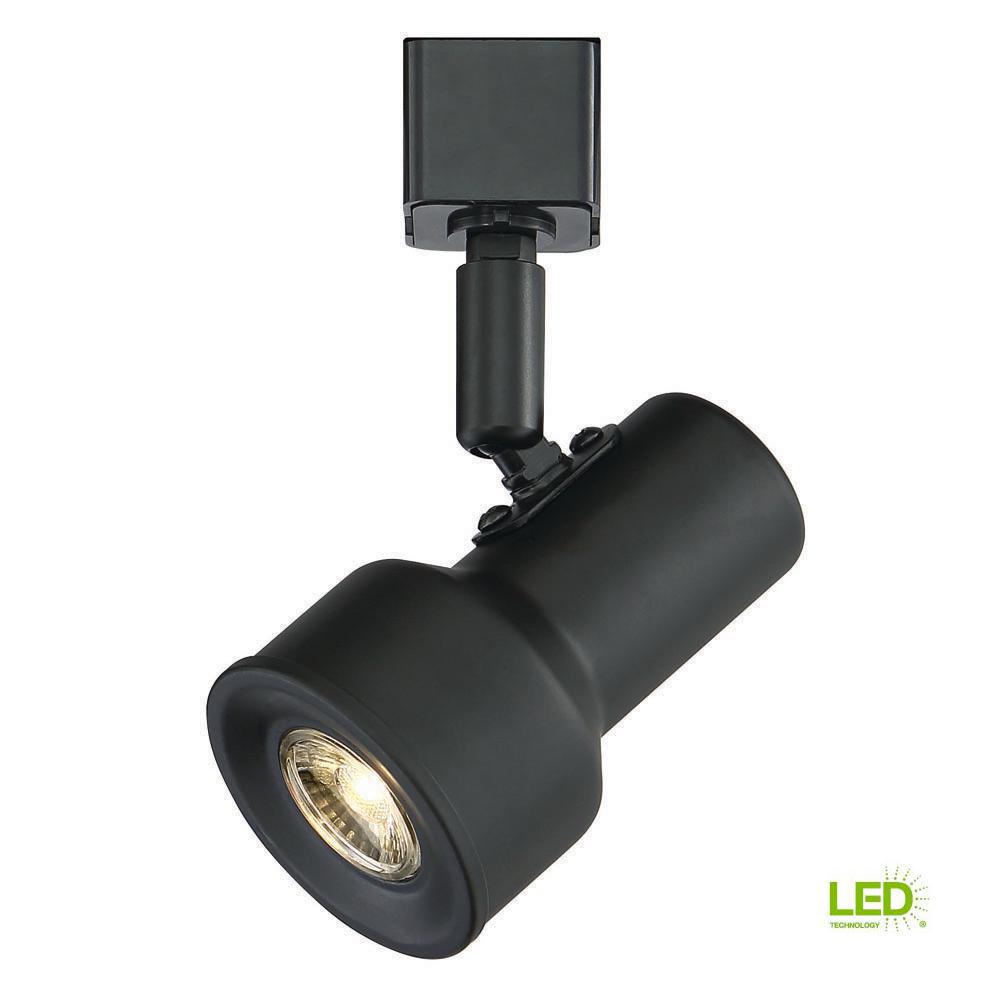 Envirolite Small Solid Black Step Cylinder Integrated Led Track Envirolite Small Solid Black Step Cylinder Integrated Led Track Lighting Head