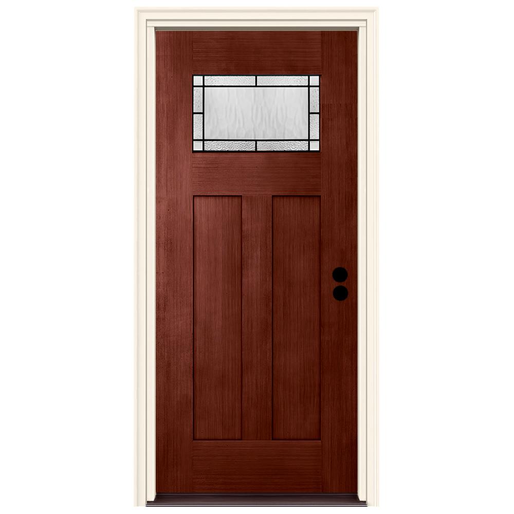 JELDWEN 36 in. x 80 in. LeftHand 1Lite Craftsman JELDWEN 36 in. x 80 in. LeftHand 1Lite Craftsman