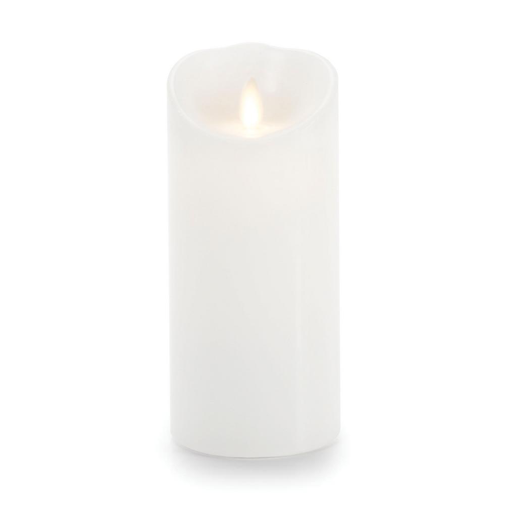 luminara flameless candle white wax unscented pillar 6 in reg inches wholesale darice