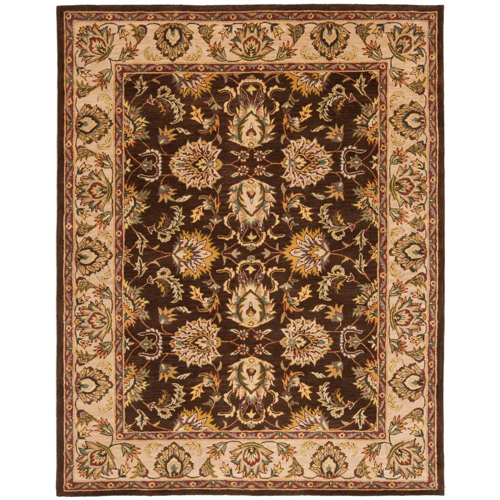 Safavieh Heritage Brown Ivory 8 Ft X 10 Ft Area Rug Hg912a 8 The Home Depot