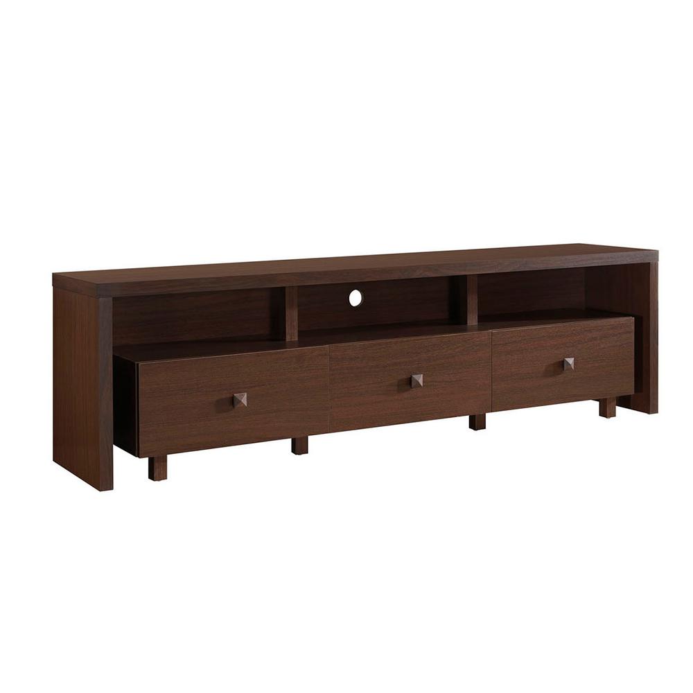 Techni Mobili Hickory Elegant TV Stand for TV's Up To 75 in. with