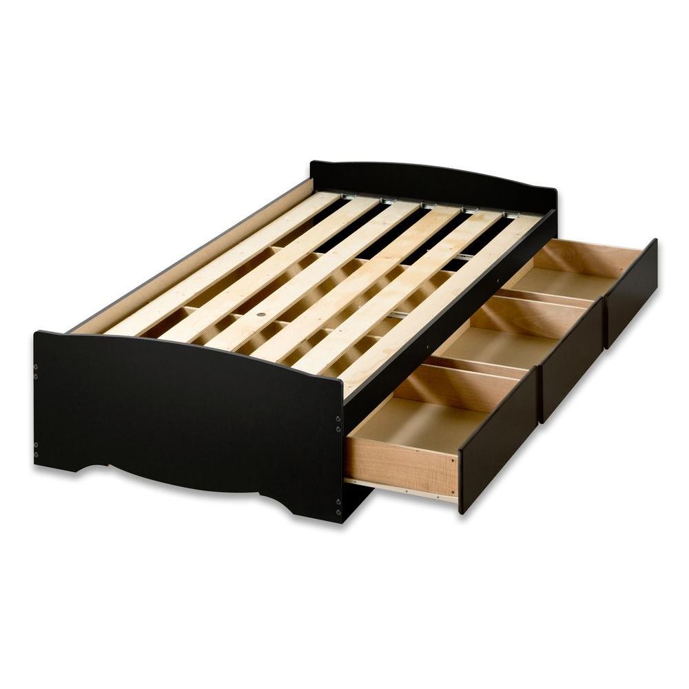 Prepac Sonoma Twin XL Wood Storage Bed BBX 4105 K   The Home Depot