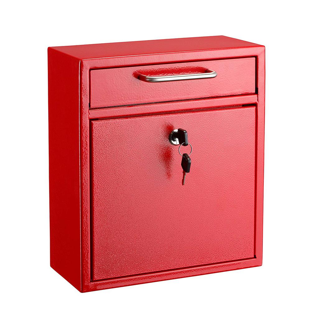 Download AdirOffice Medium Ultimate Red Wall Mounted Mail Box-631 ...