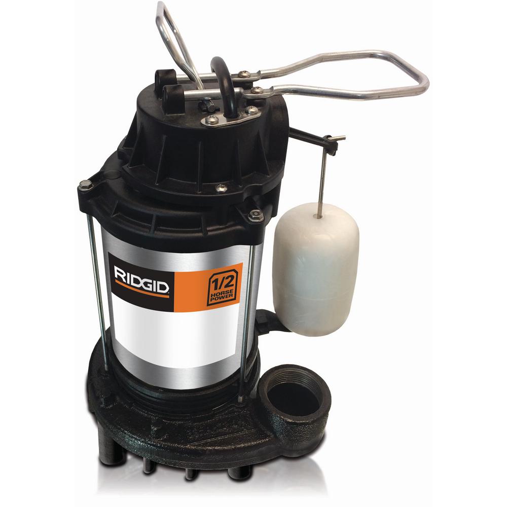 RIDGID 1/2 HP Cast Iron Dual Suction Sump Pump500RSDS The Home Depot