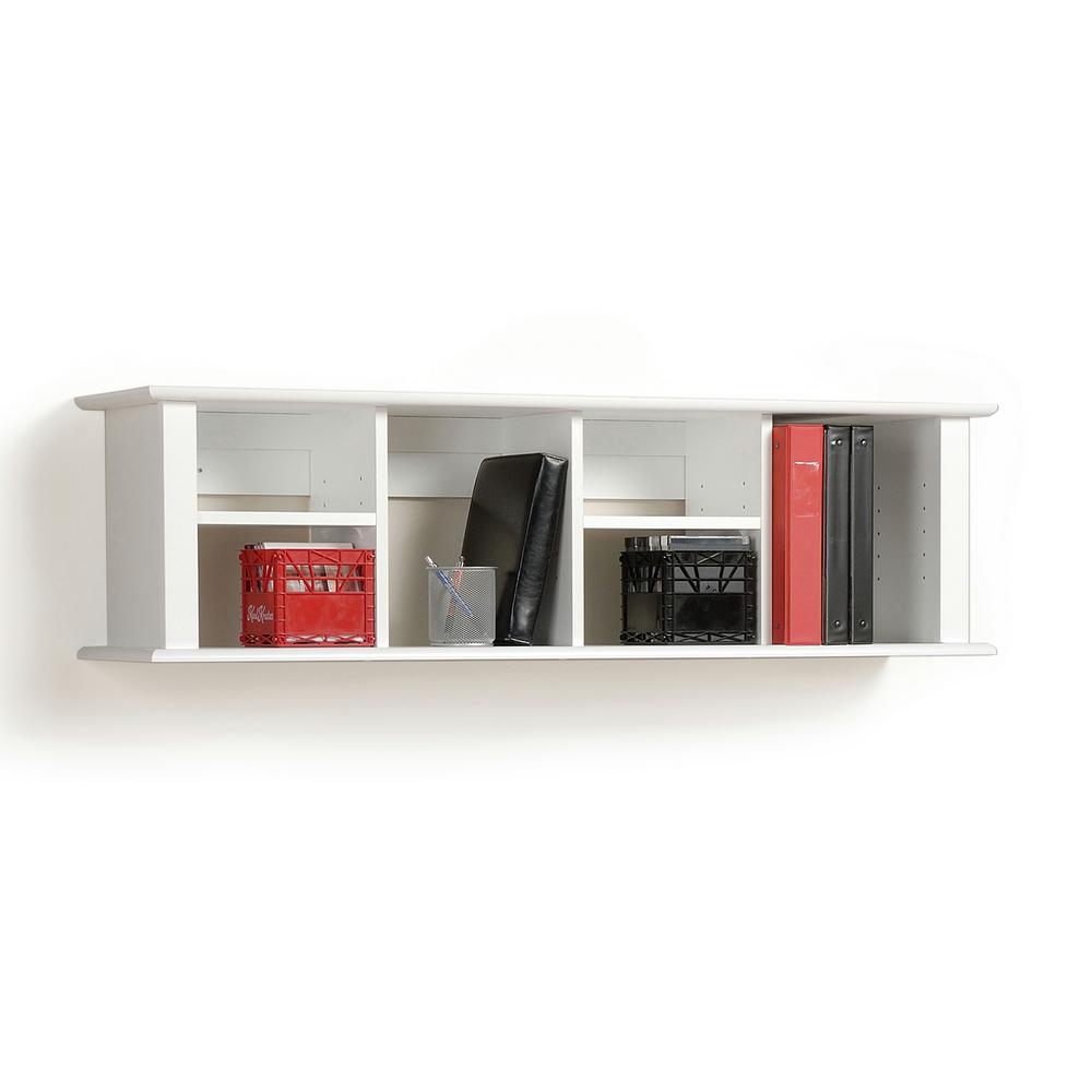 Prepac Wall-Mount Desk Hutch (White)