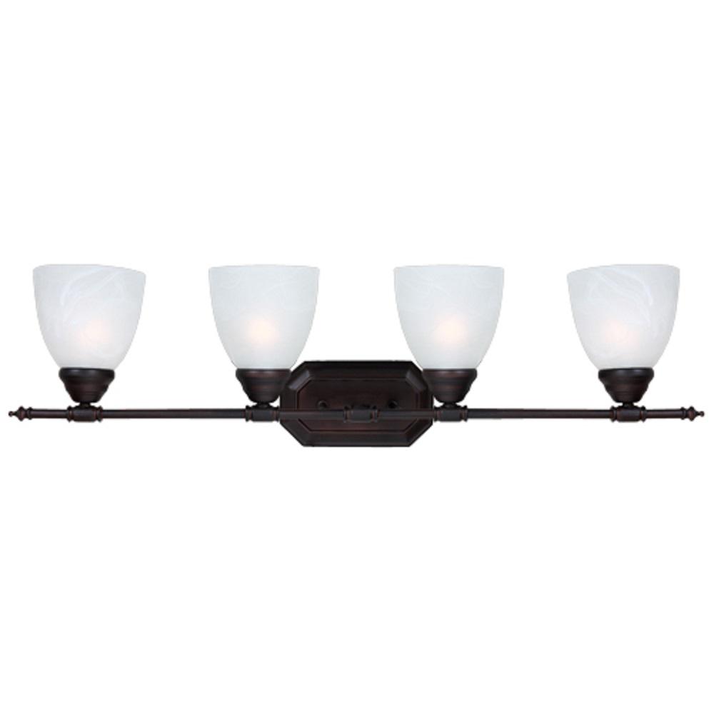 Y Decor Jeffrey 4Light OilRubbed Bronze Bath Vanity LightingL6434