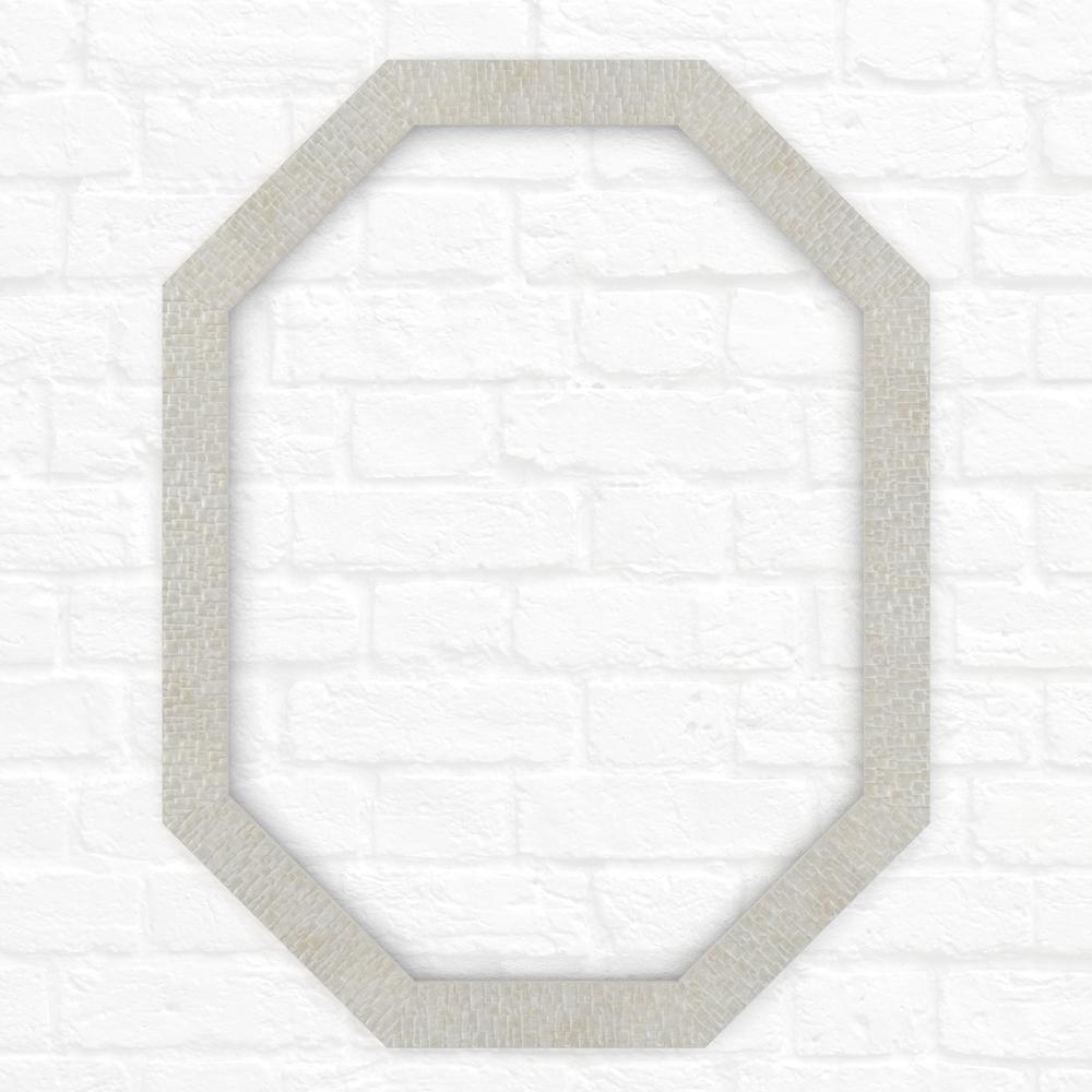 Assorted Colors Mirror Framing Kits Bathroom Mirrors The Home M2 Octagonal Mirror Frame In Stone Mosaic