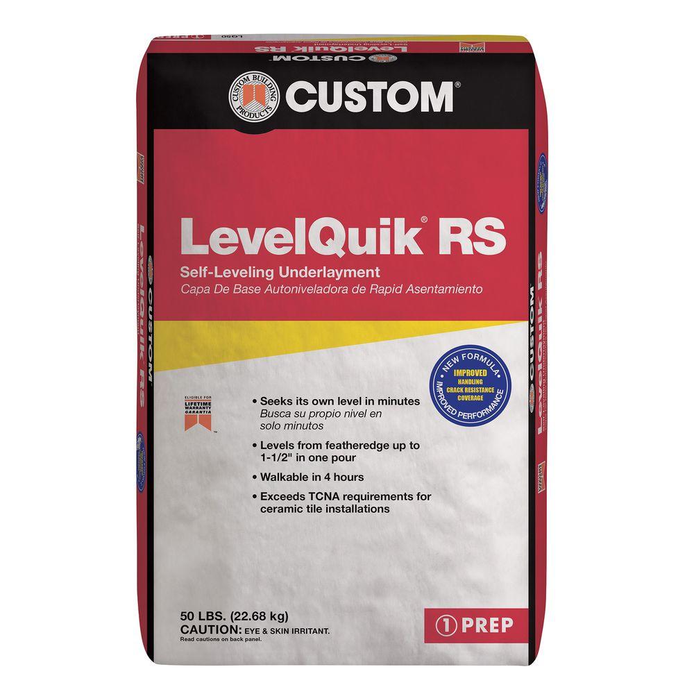 Rsxxxx - Custom Building Products LevelQuik RS 50 lbs. Self-Leveling Underlayment  LQ50 - The Home Depot