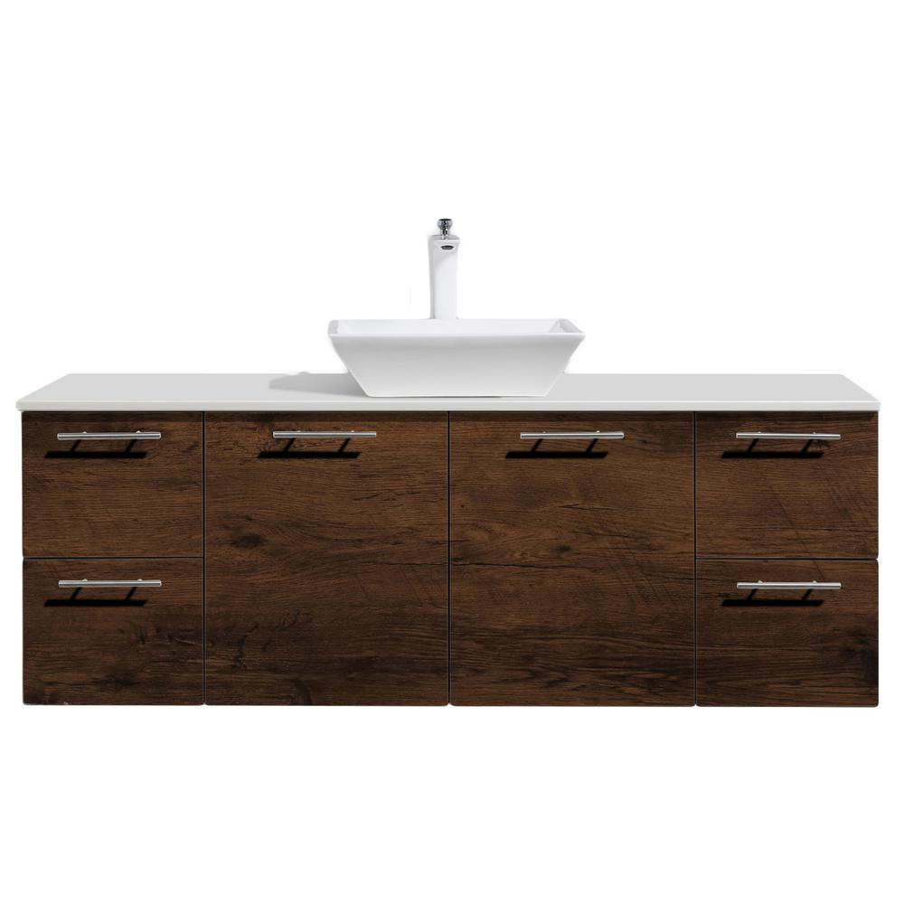 Wood Bathroom Vanities Bath The Home Depot D Vanity In Rosewood With Wood
