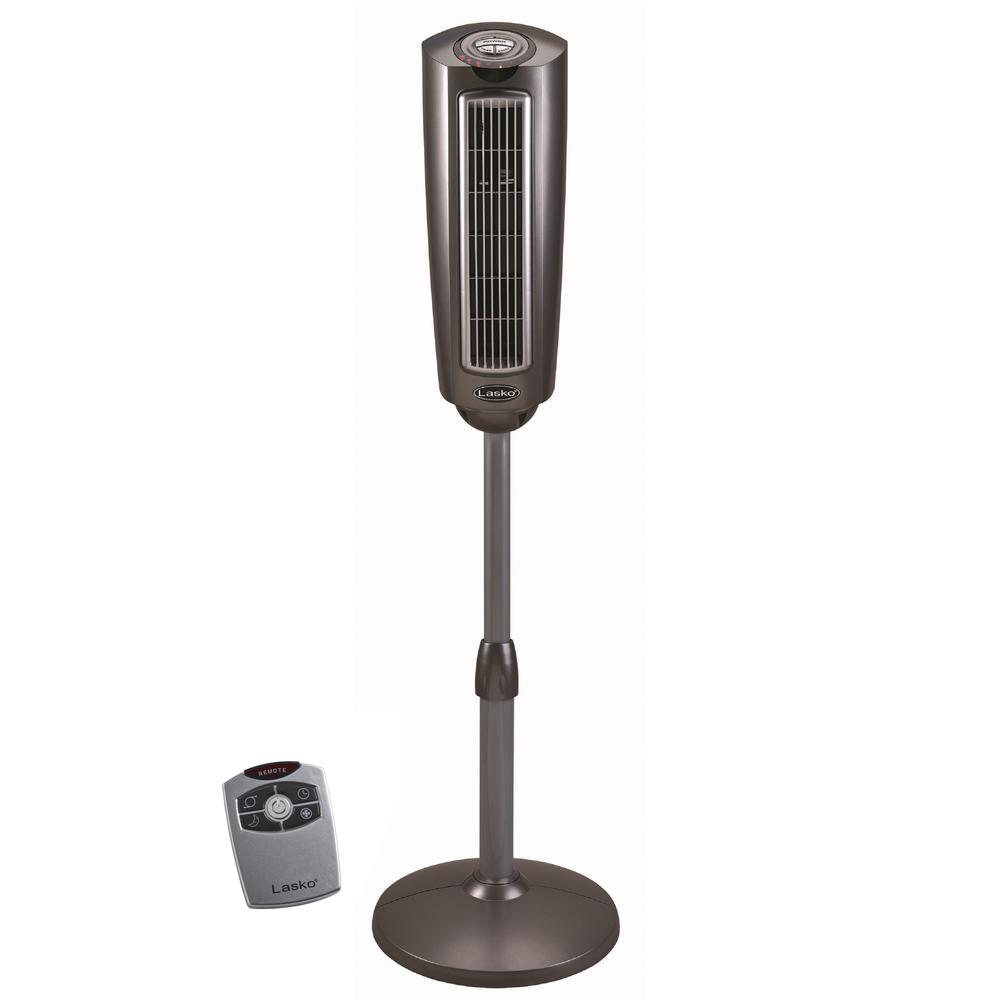 52 in. Space-Saving Pedestal Fan with Remote Control