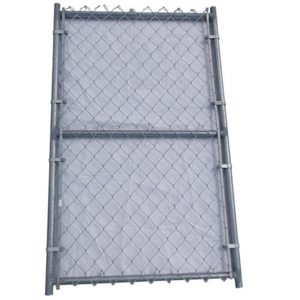 3 ft. x 6 ft. Metal Single Reinforced Chain Link Fence Gate03010020