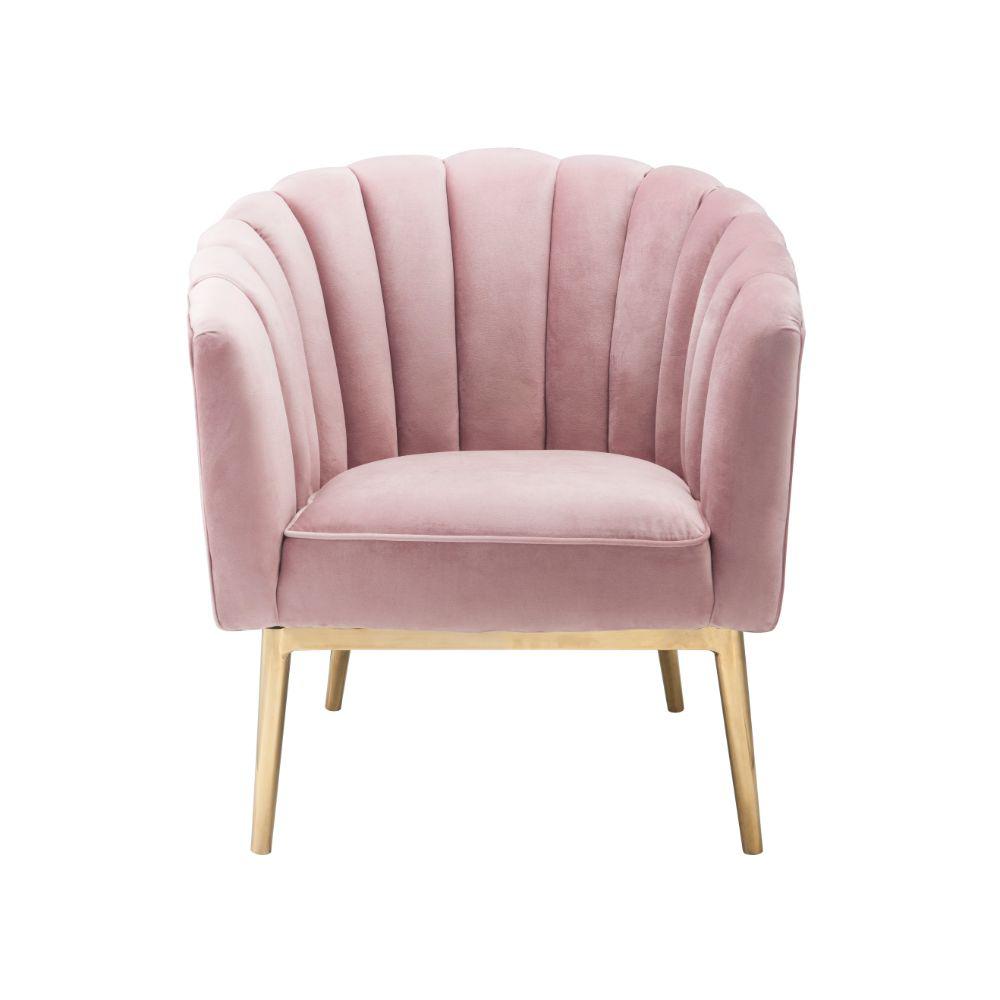 baby pink accent chair