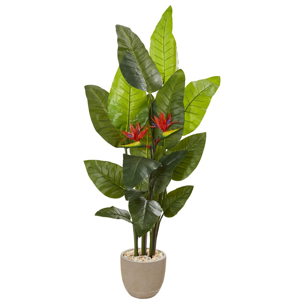 Nearly Natural 69 in. Bird of Paradise Artificial Plant in