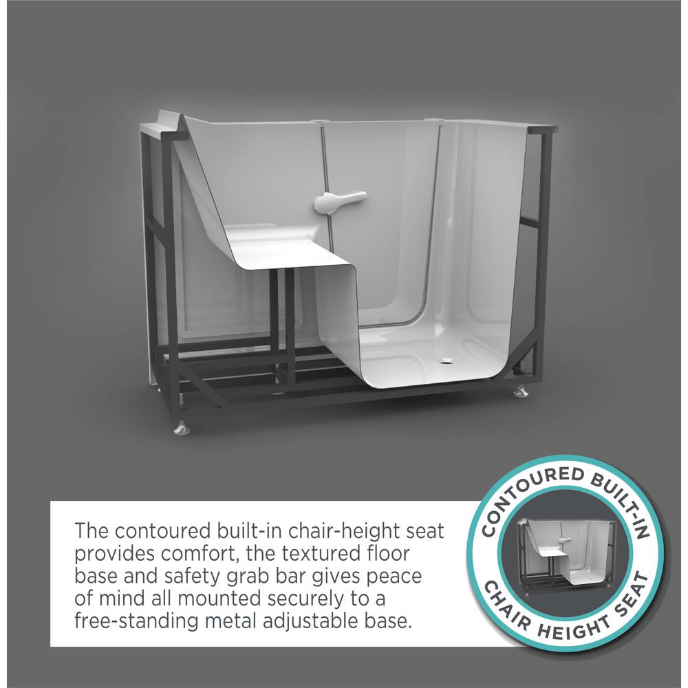 American Standard 30x52 Right Hand Outward Opening Door Value Series Walk in Combo Whirlpool and Air Spa in Linen