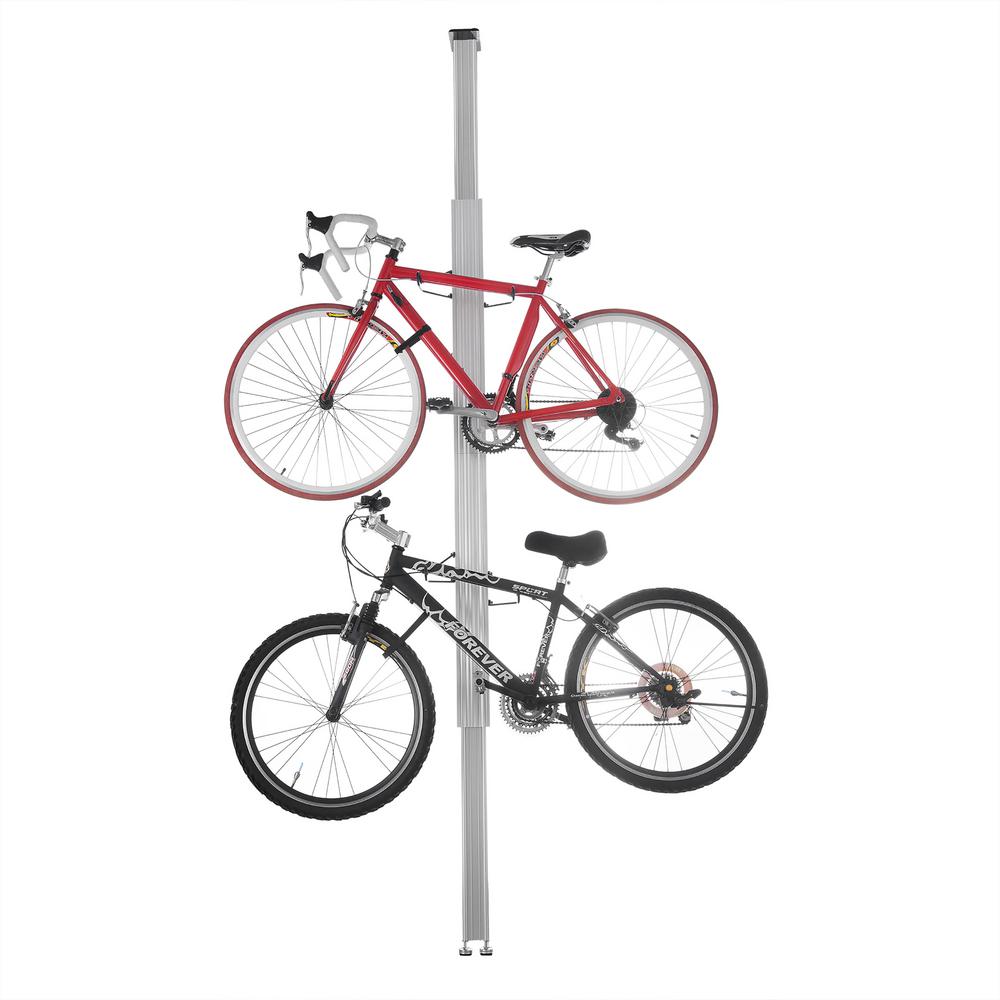 two bicycle folding rack