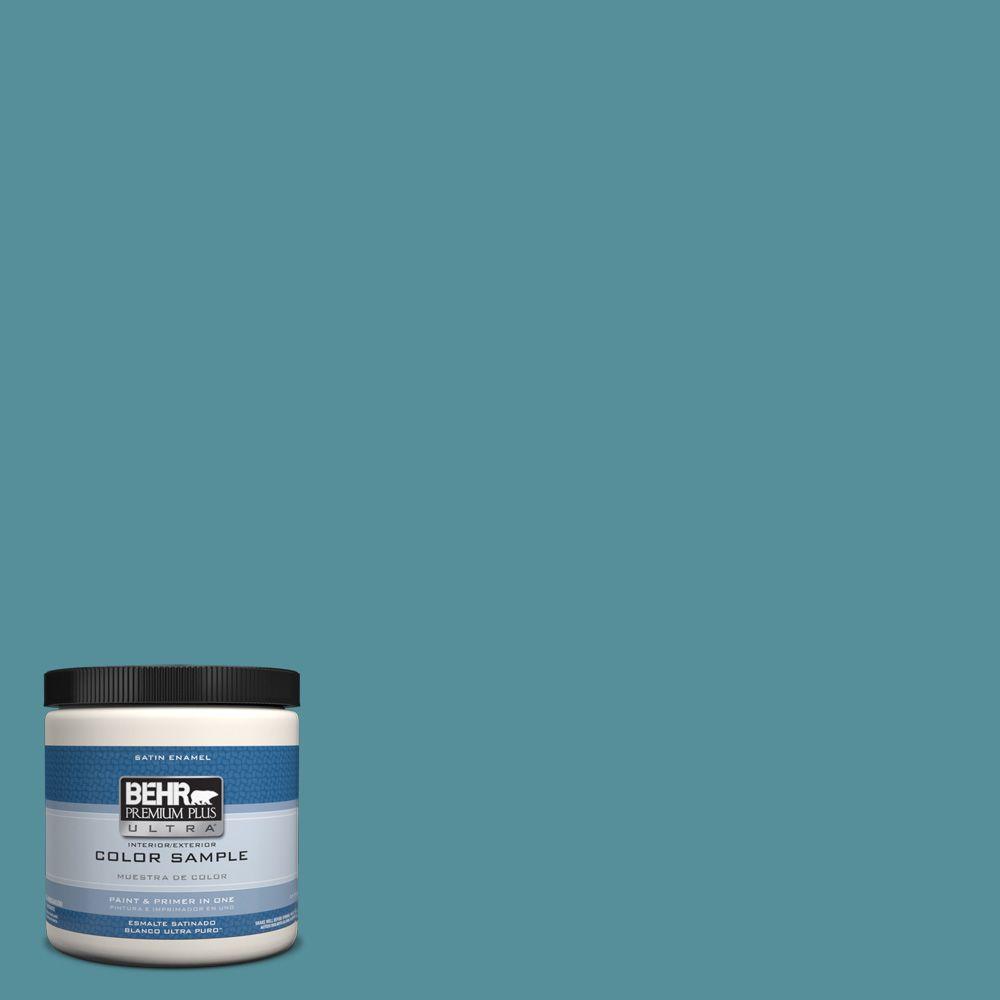 BEHR Premium Plus Ultra 8 oz. HDCAC23A Cabana Blue Interior/Exterior