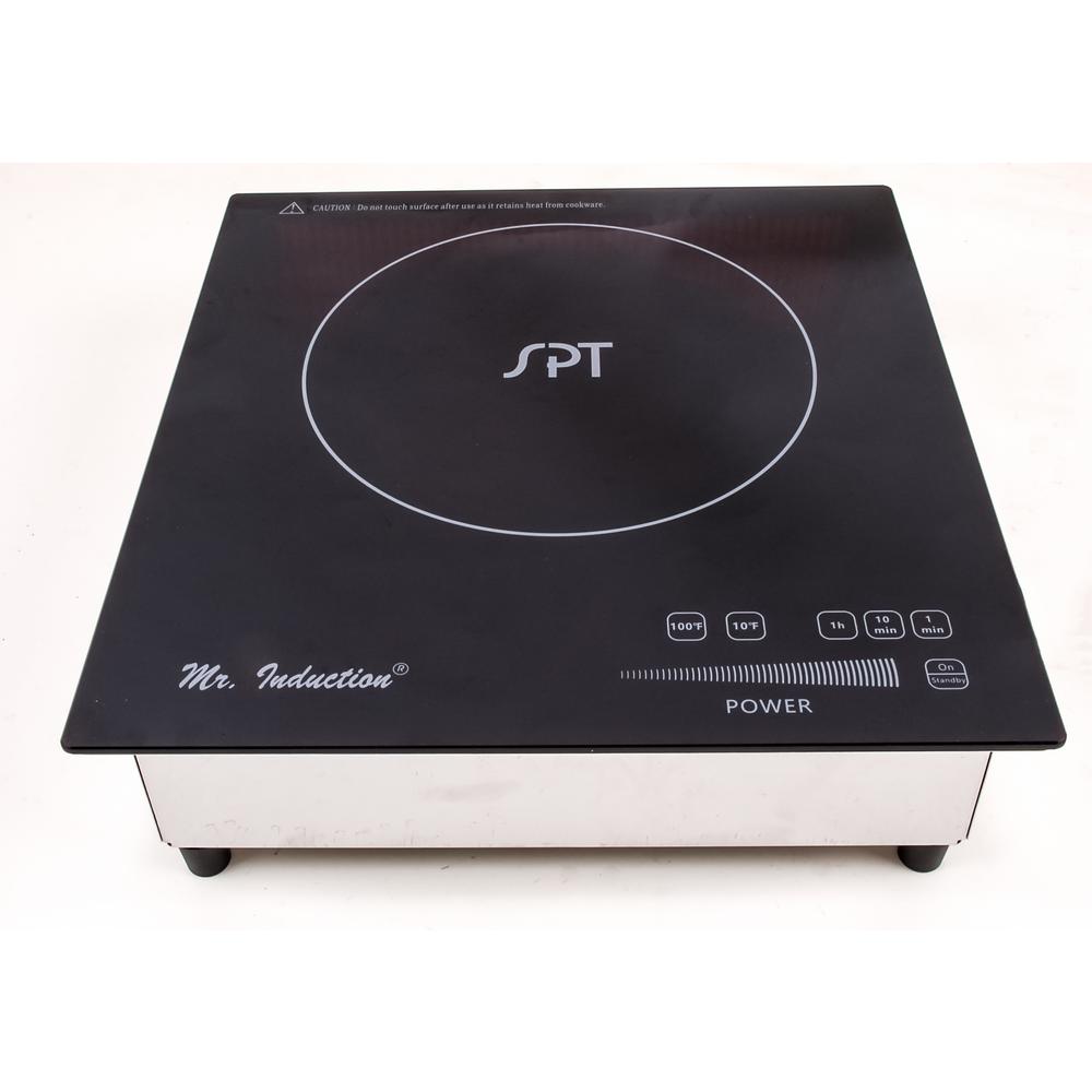 Spt 12 In Built In Electric Commercial Induction Cooktop In Black