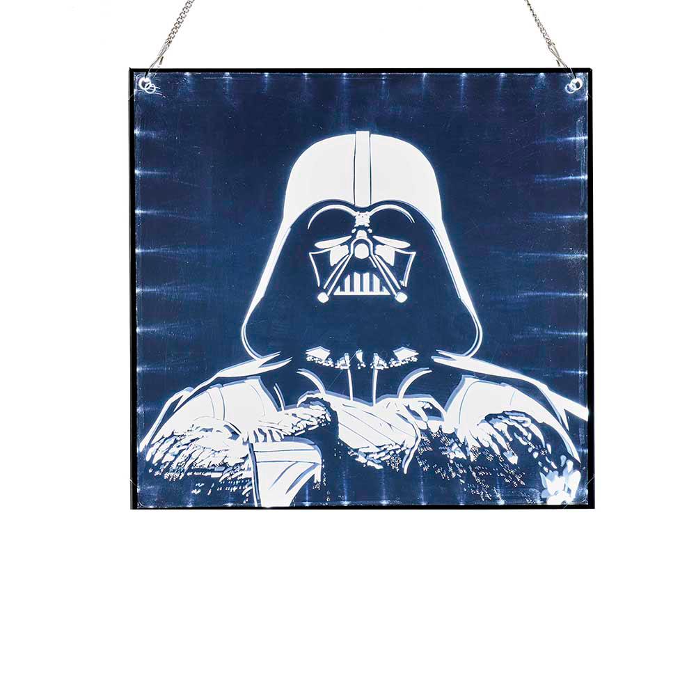 Star Wars Kurt Adler 15 in. Darth Vader LED Light-Up Wall Decor-SW9180 - The Home Depot