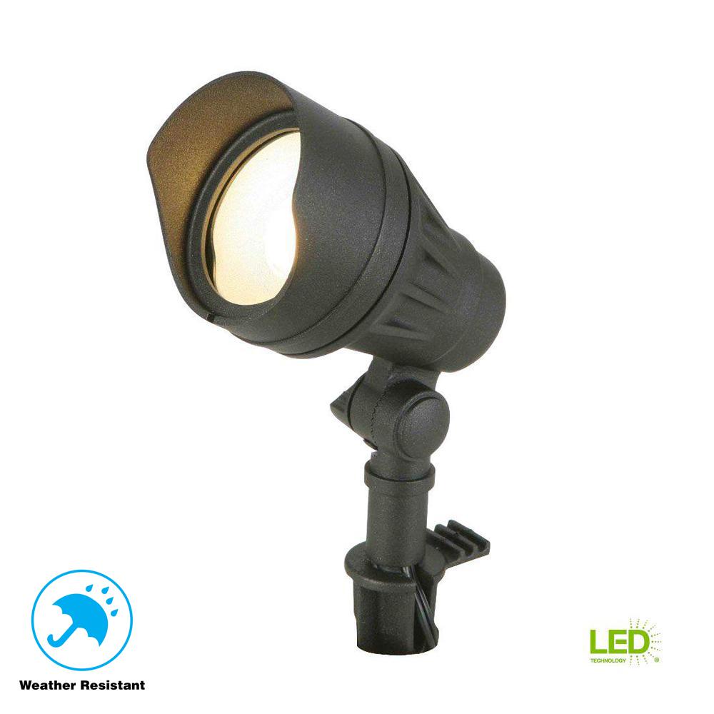 Hampton Bay Low Voltage 50 Watt Equivalent Black Outdoor Integrated Hampton Bay Low Voltage 50 Watt Equivalent Black Outdoor Integrated Led Landscape Flood Light