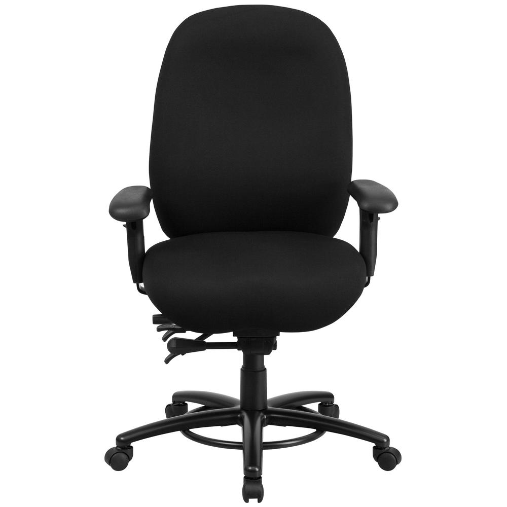 Boss Office Black Heavy Duty 350 Lbs Caressoft Plus Chair B990 Cp The Home Depot