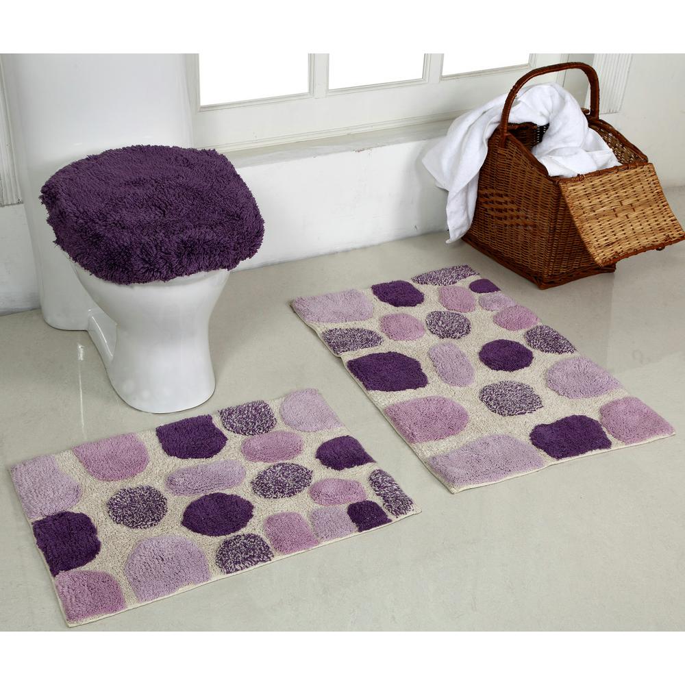 purple bathroom mats