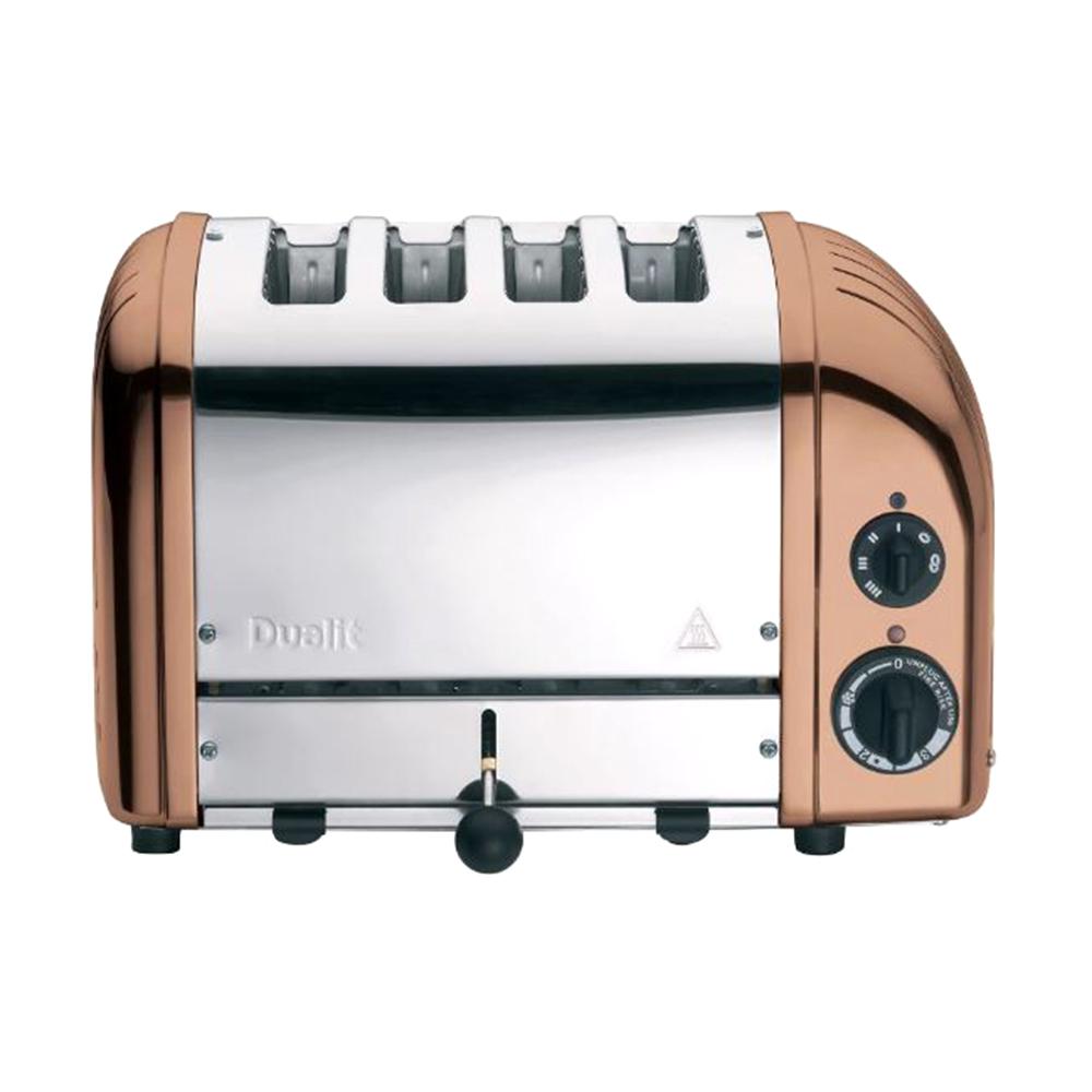 Dualit New Gen 4-Slice Copper Wide Slot Toaster with Crumb Tray 47440 ... image.