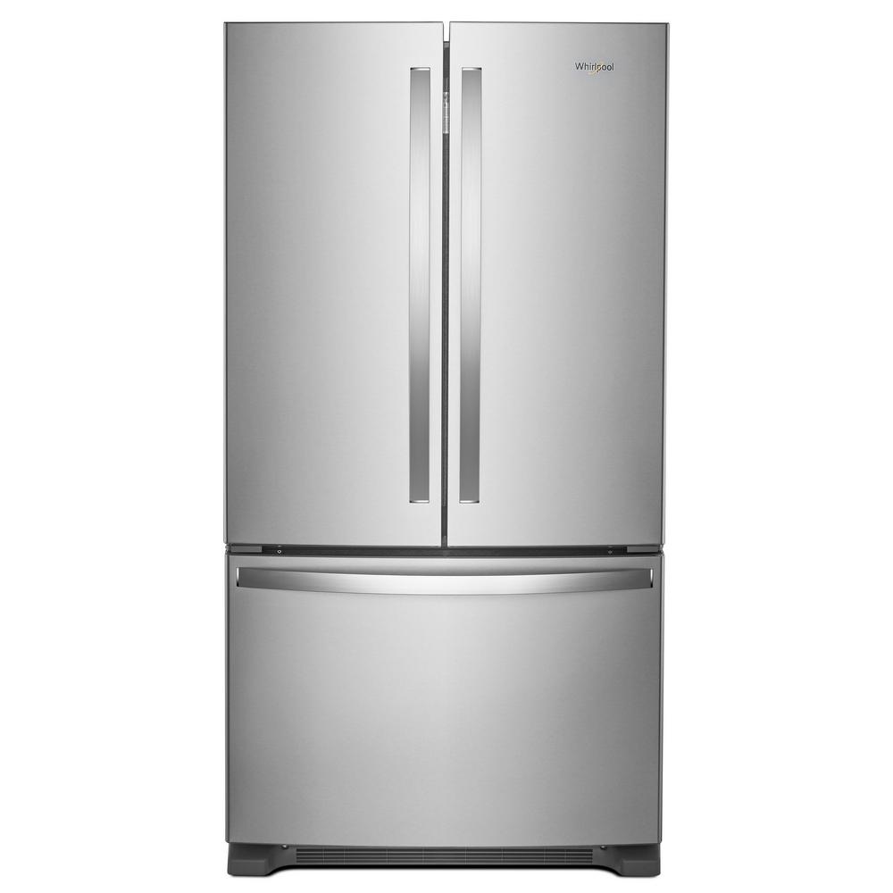 25 Cu Ft French Door Refrigerator In Fingerprint Resistant Stainless Steel With Internal Water Dispenser