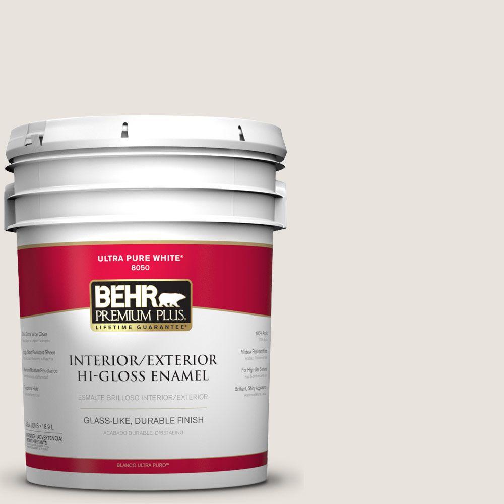 BEHR Premium Plus 5gal. ORW13 Shoelace HiGloss Enamel Interior