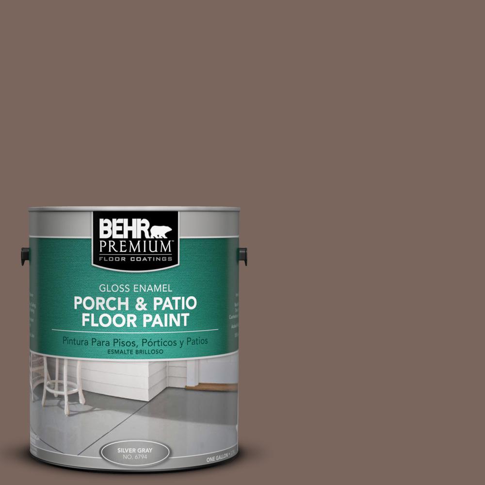 Behr Premium 1 Gal Ae 5 Chocolate Brown Gloss Interior Exterior Ae 5 Chocolate Brown Gloss Interior Exterior Porch And Patio Floor Paint