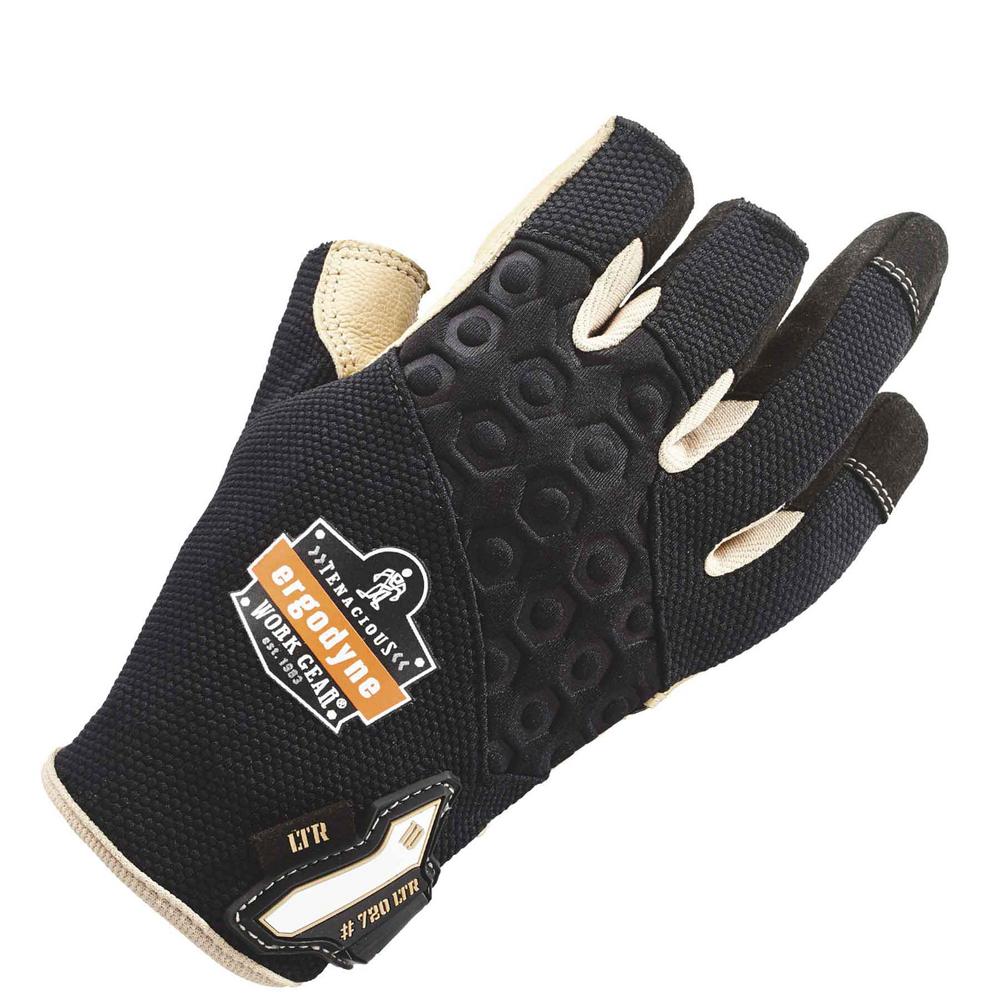 Ergodyne Medium Black HeavyDuty LeatherReinforced Framing Gloves720LTR The Home Depot