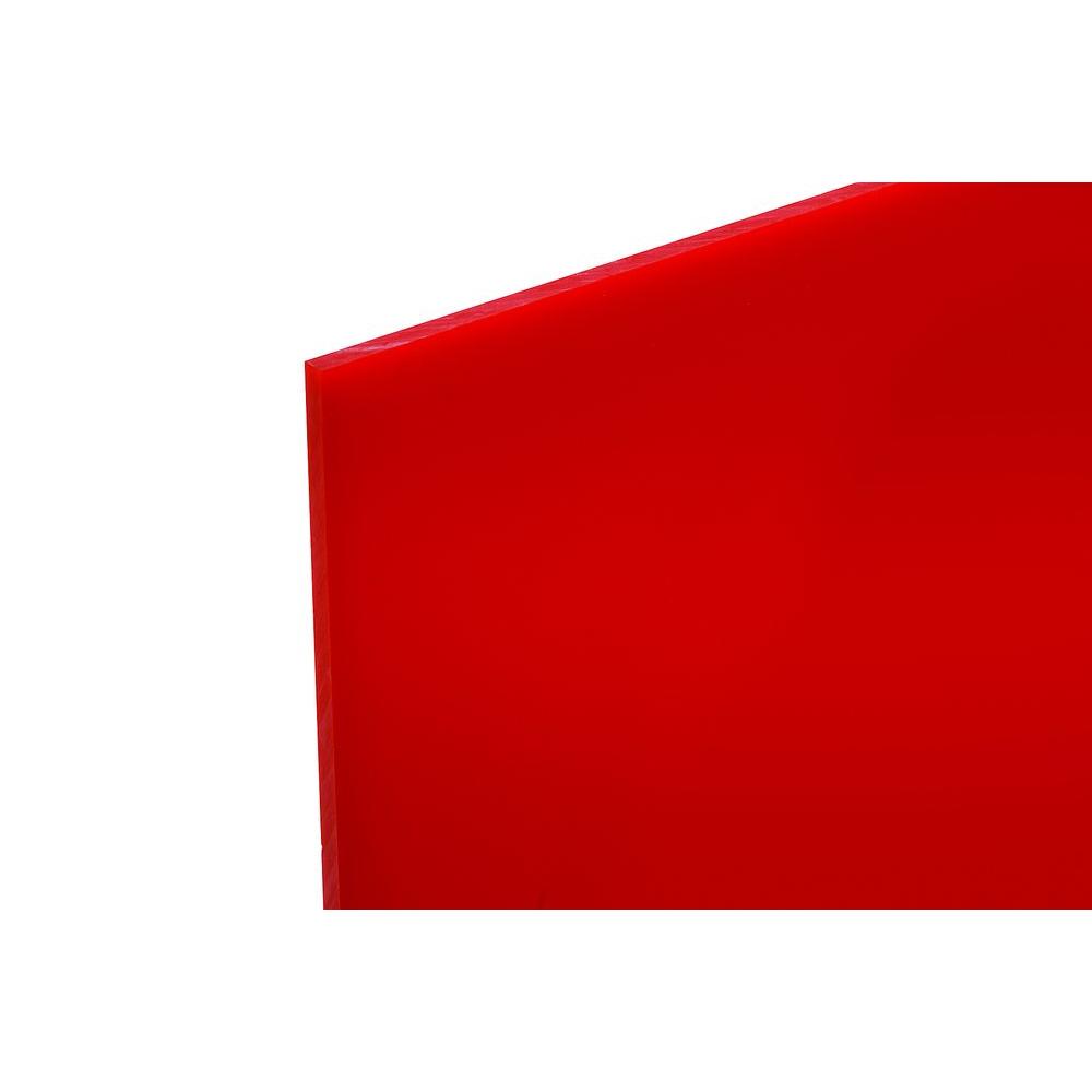 48 In X 96 In X 118 In Red Acrylic Sheet Ca2793red The Home