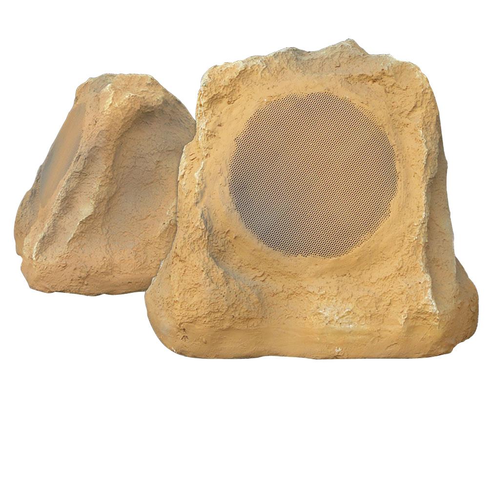 Grey Slate Bluetooth Outdoor Rock Speaker Stereo pair by Sound Appeal