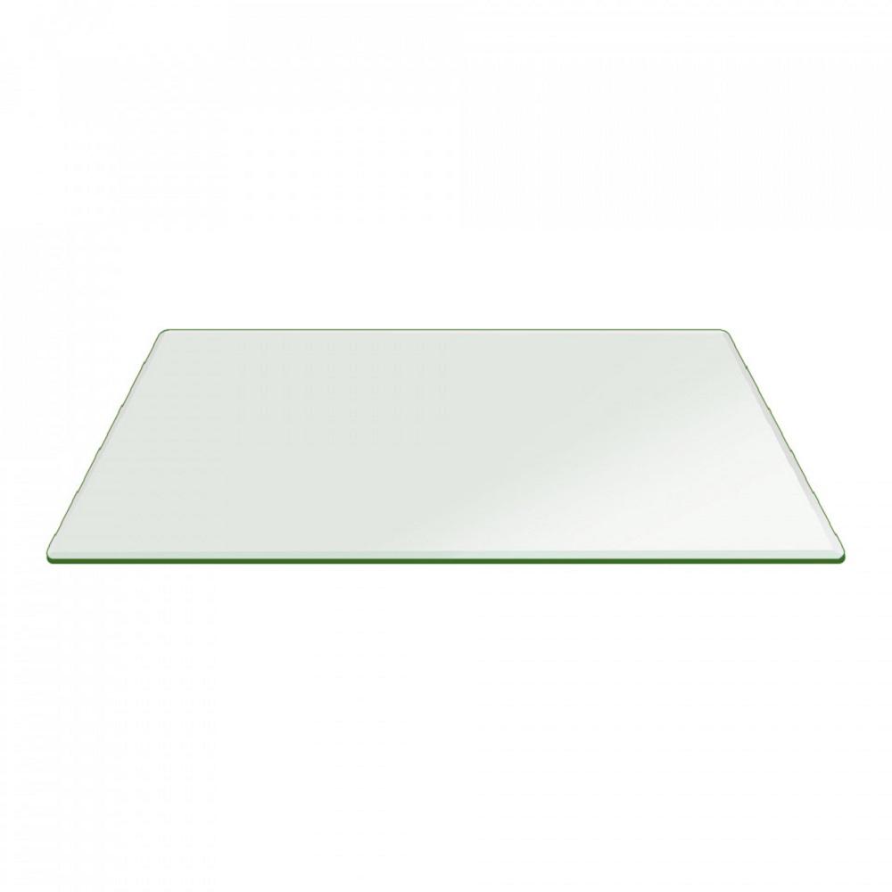 Fab Glasirror 30 In X 48 Clear Rectangle Glass Table Top Fab Glasirror 16 In X 52 Clear Rectangle