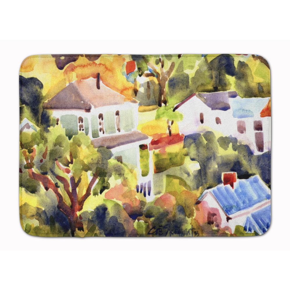 Carolines Treasures On The Dock Sailboats Floor Mat 19 x 27 Multicolor
