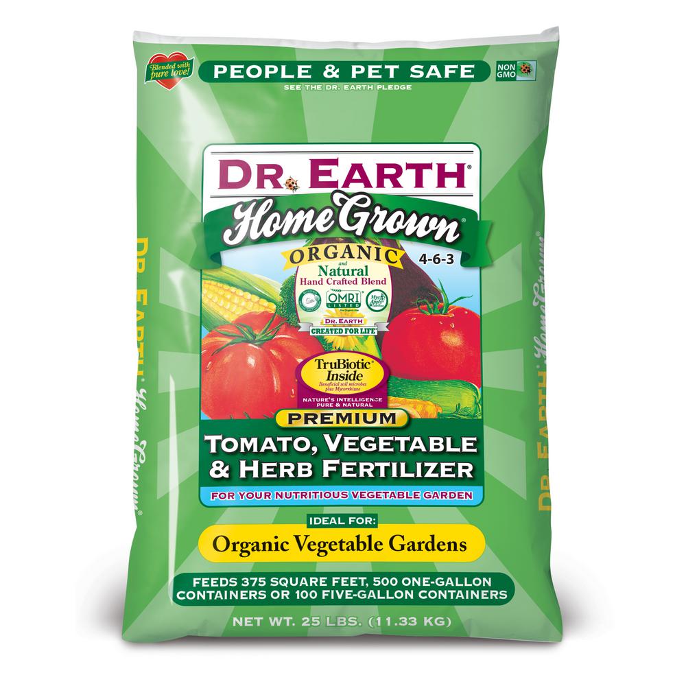 DR. EARTH 25 lb. Home Grown Tomato, Vegetable, Herb Fertilizer by DR. EARTH