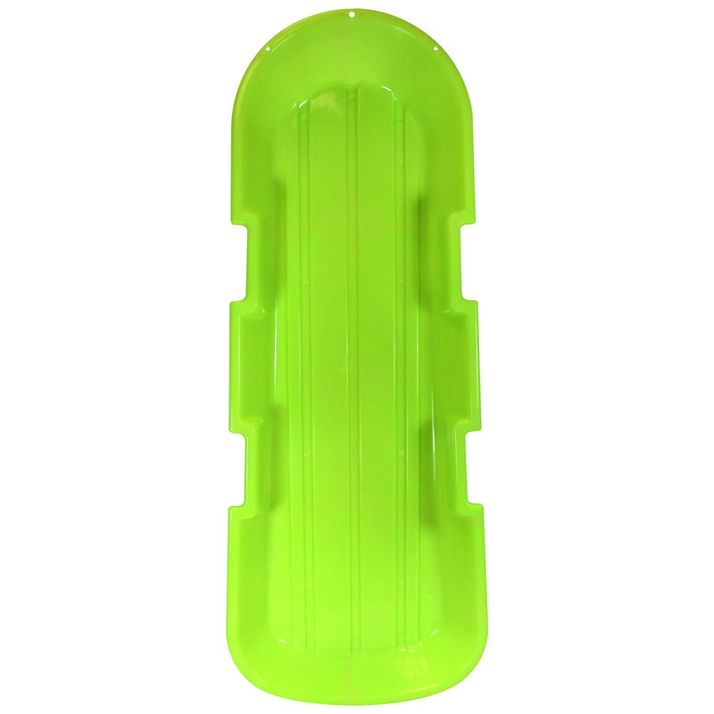 Emsco ESP Series 48 inch Day Glow Sno Twin Toboggan Sled in Neon Lime by Emsco