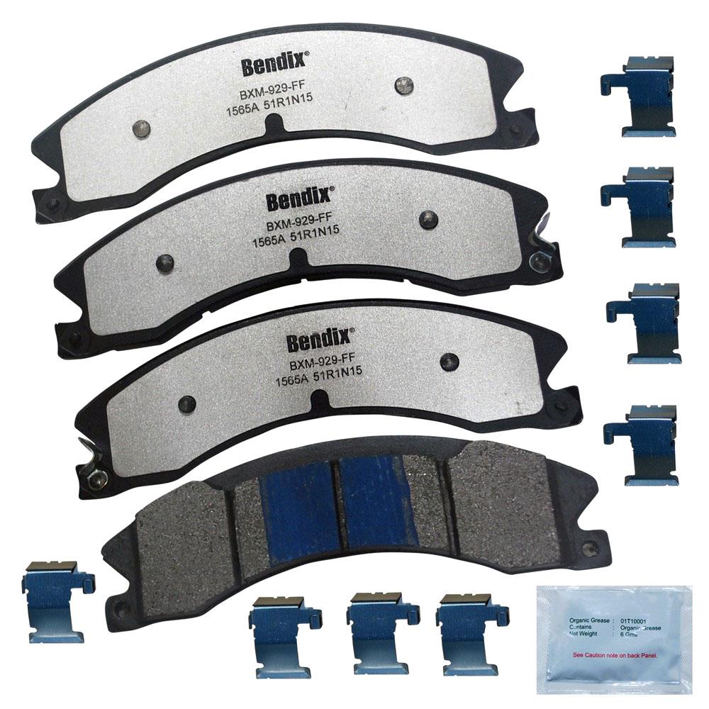 Disc Brake Pad Set-Fleet Metlok Semi-Metallic SDR Disc Brake Pad Front,Rear