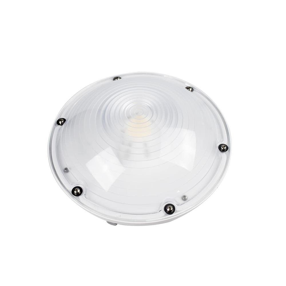 Etl Listed Atg Electronics Outdoor Security Lighting 60 Watt White Outdoor Integrated Led Area Canopy Light Dimmable 5000k