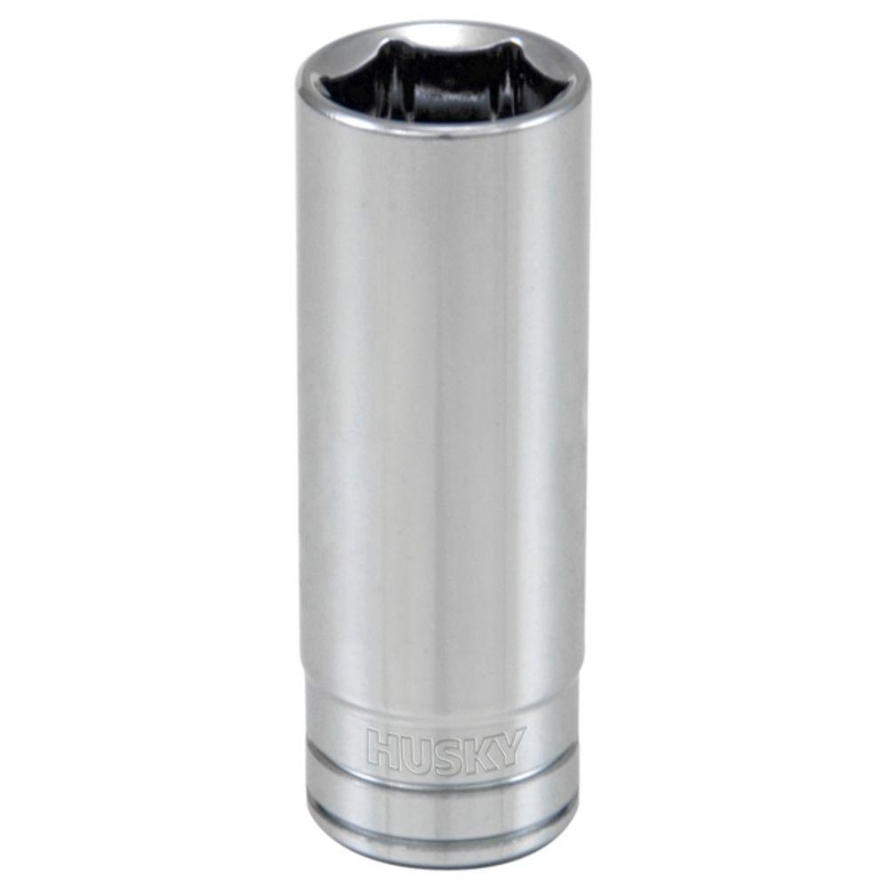 Husky 1/4 in. Drive 7/16 in. 6Point SAE Deep SocketH4D6PDP716 The