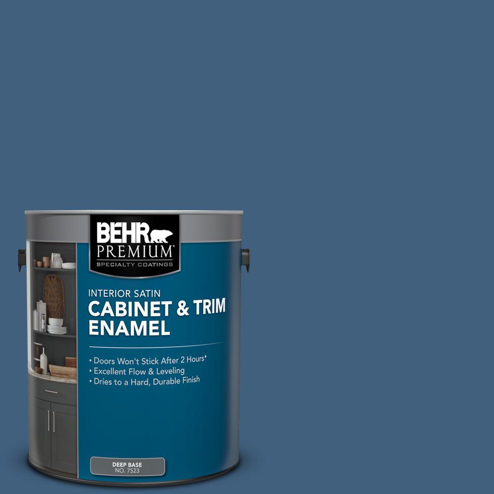 BEHR PREMIUM 1 gal. M5106 Tidal Satin Enamel Interior and