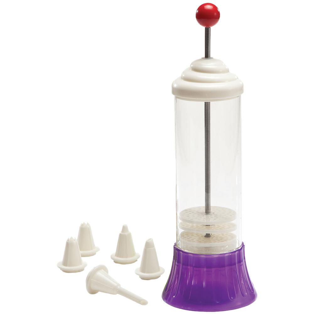 Hutzler Quick Whip Plastic Purple Milk Frother