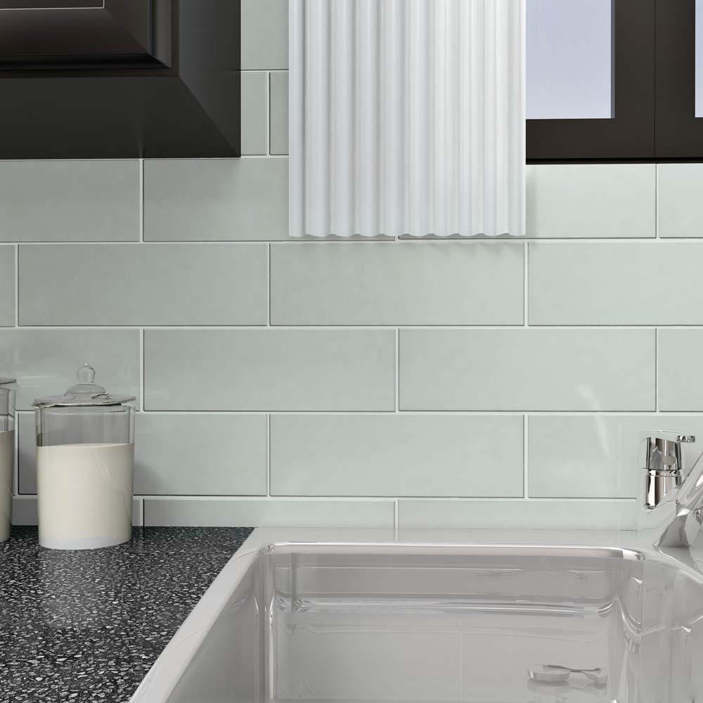 Merola Tile Tessera Grand Subway Ice White 4 In X 12 Gl Wall 2 Sq Ft Pack Merola Tile Tessera Grand Subway Ice White 4 In X 12 Gl Wall 2 Sq Ft Pack