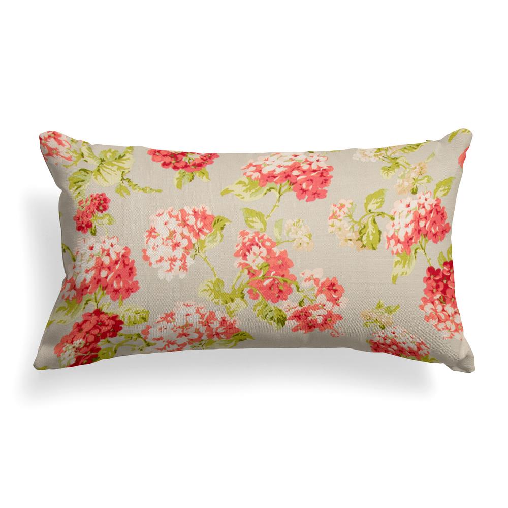 Grouchy Goose Summer Garden Rectangular Lumbar Outdoor Pillow 72072 Summer Garden Rectangular Lumbar Outdoor Pillow