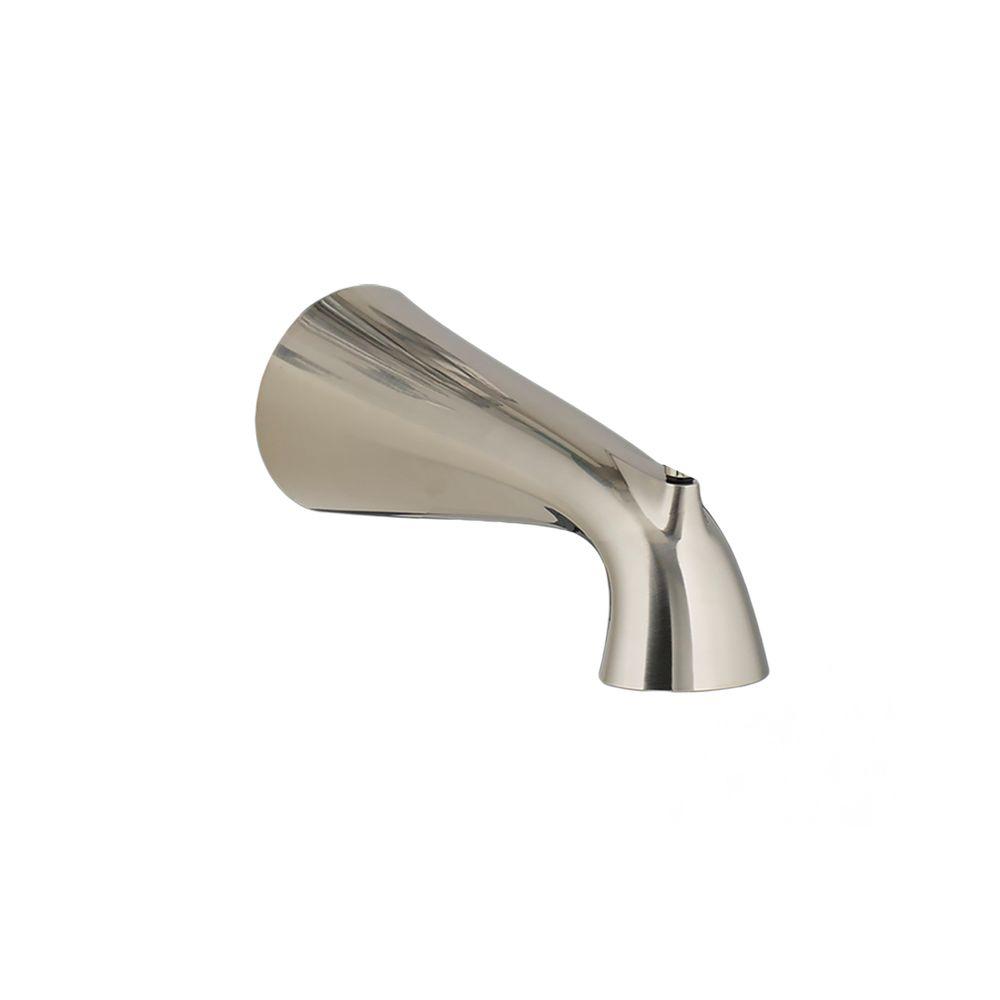 Brushed Nickel Tub Spouts Shower And Bathtub Parts Repair Fluent Slip On Non Diverter Tub Spout In Brushed Nickel