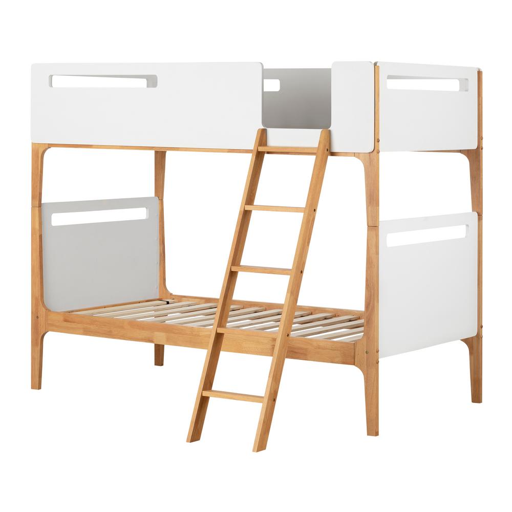 South S Bebble Pure White And Exotic Light Wood Twin Bed 12244 South S Bebble Pure White And Exotic Light Wood Twin Bed 12244 The Home Depot