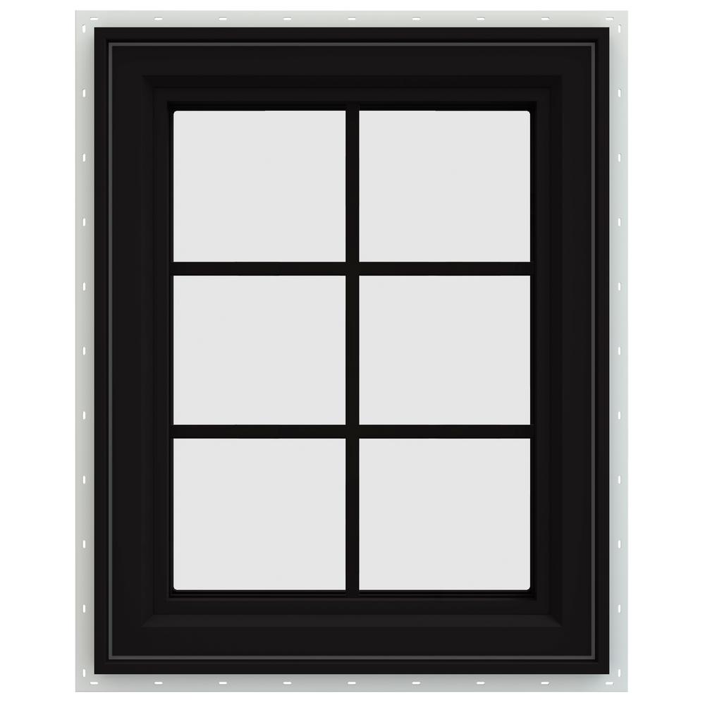 Black Casement Windows Windows The Home Depot