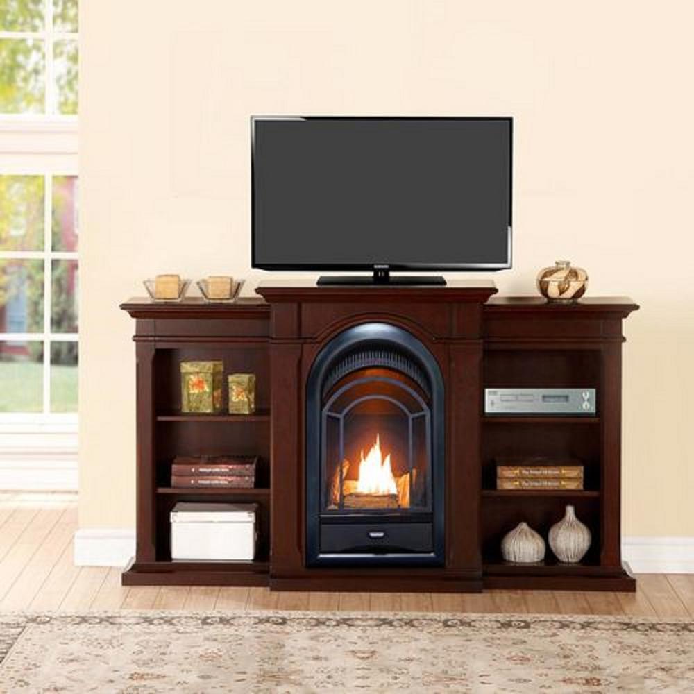 Procom 10 000 Btu Ventless Dual Fuel Thermostat Insert Fireplace System With Shelves 170195 The Home Depot - Pro Com Ventless Gas Fireplace Procom 10 000 Btu Ventless Dual Fuel Thermostat Insert Fireplace System With Shelves 170195 The Home Depot - Pro Com Ventless Gas Fireplace